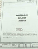 Kistler Model 503D, 503D3 Dual-Mode Amplifier Instruction Manual