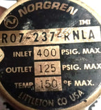 Lot of (2) Norgren R07-237-RNLA Miniature Pressure Regulator 5-125PSI