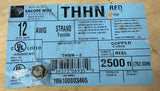 Encore THHN THWN-2 Stranded Copper Wire 12 AWG Red 600V VW-1 2500 FT