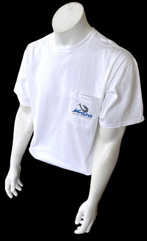 Mojo Sportfishing Gear Men's White Short Sleeve Pocket Shirt Size Large