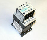 2 SIEMENS MOTOR STARTER RELAY ASSEMBLIES 3RH1140-1AF0