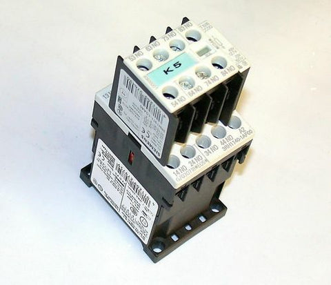 2 SIEMENS MOTOR STARTER RELAY ASSEMBLIES 3RH1140-1AF0