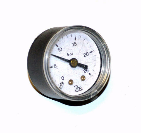 0-25 BAR PRESSURE GAUGE 1/8" NPT BACK MOUNT