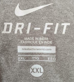 Nike Dri-Fit Men's Miami Dolphins Just Do it NFL Football Gray Shirt Size XXL