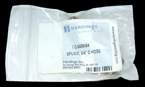 NEW HARDINGE  CQ 0008384  BRASS HOSE BARB COUPLING FITTING 3/4" X 3/4"