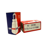 Lot of (2) LuxRam B15S Kugel 25 Bulb 20 Watt