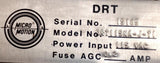 Micro Motion DRT115-NA-J-T1 Digital Rate Totalizer 115VAC 0.2A Fuse AGC