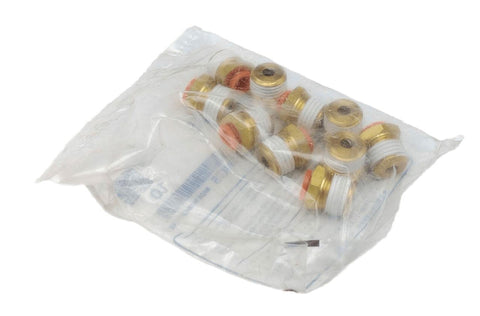 Lot of (2) SMC KQ2H07-35AS 1/4" Brass Male Adapters Qty 10