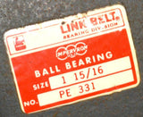 LINK-BELT PE-331 2 BOLT PILLOW BLOCK BEARING 1-15/16"