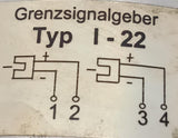 Grenzsignalgeber Typ I-22 Manometer W/ Inductive System 0-10 BAR