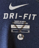 Nike Dri-Fit Men's Football Denver Broncos Navy Short Sleeve Shirt Size Medium