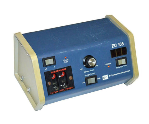 E-C APPARATUS CORP. EC-105 ELECTROPHORESIS POWER SUPPLY 120 VAC @ 1 AMP