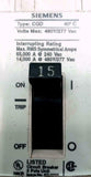 Siemens CQD315 3 Pole 15A Circuit Breaker 277VAC