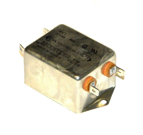 CORCOM 6V1 EMI FILTER F7298 120/250 VOLTS @ 6 AMPS