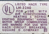 Square D LM-3260 2 Pole Circuit Breaker 120/240VAC