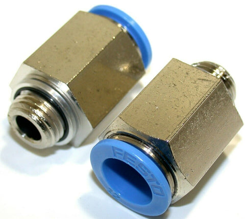 Lot of 10 New Festo QS-G1/4-12 Push-in fittings 186350 - 8 available