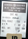 GENERAL ELECTRIC GE 50-105031-PZSJ2 AC VOLTMETER 0-600 VAC