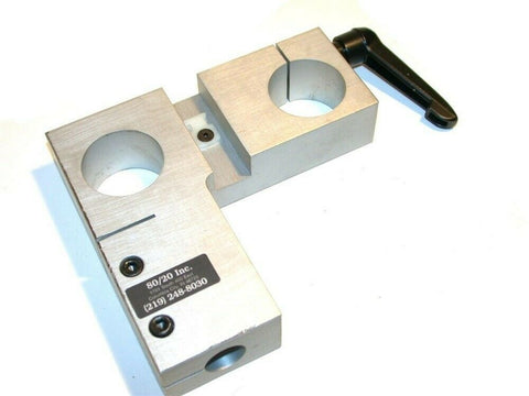 Up to 2 80/20 Double Shaft Blank 1 1/2" Diameter Clamping  Plates