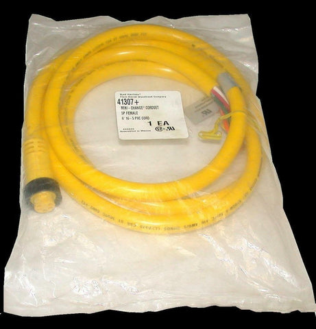 NEW BRAD HARRISON DANIEL WOODHEAD  41307+  MINI-CHANGE CORDSET CABLE 5-PIN 6 FT,
