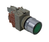 IDEC ALW Green Pushbutton W/ 2x TW-C10 Contact Blocks 600VAC 10A