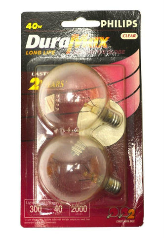 NEW PHILIPS DURAMAX MODEL 40W REPLACEMENT BULBS