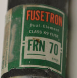 BUSSMAN FUSETRON  FRN70  DUAL ELEMENT 70 AMP 250 VAC