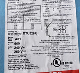 Square D DTU326R Double Throw Enclosed Switch Disconnect 600A 250V 3 Phase