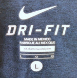 Nike Dri Fit Men's Seattle Seahawks Chiseled Navy Short Sleeve Shirt Size Large