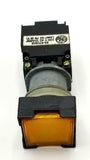 General Electric CR104ME43211 Amber Oil Tight Pushbutton 1 N.C 1 N.O  NIB