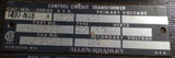Allen-Bradley 1497-N18 Ser. A Control Circuit Transformer .500KVA 208/120V 60HZ