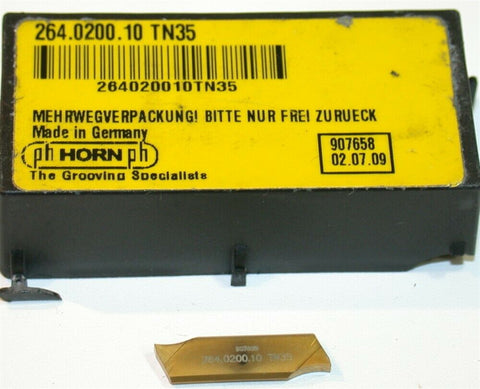 Ph Horn .079" Carbide Grooving & Parting Off Insert 264.0200.10 TN35 New