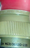 New Amphenol  9532  MS3106A20-22S  Circular 3-Pin Female Straight Connector