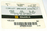 NEW SQUARE D SINGLE POLE 5 AMP 250 VAC CIRCUIT BREAKER MODEL 9080GCB-50