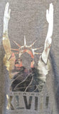 Nike Men's Super Bowl XLVIII Statue Of Liberty Touchdown Gray Shirt Size XL