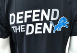 Nike Dri Fit Men's Detroit Lions Defend The Den Black Short Sleeve Shirt Size M