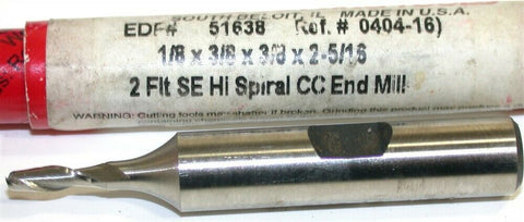 New Regal 1/8" 2 Flute HSS End Mill 51638