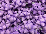 Brizzolari Premium 2-3/4" Purple Star Gift Bow 5/8" Ribbon 15 Loop 100 Count