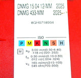 Lot of 6 New Sandvik T-Max P Turning Carbide Inserts DNMG 15 04 12-MM 2025