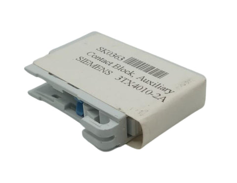 Lot of (2) Siemens 3TX4010-2A Auxiliary Contact Block