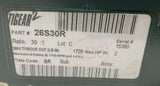 Dodge Tigear 26S30R Gear Reducer 30:1 Ratio 2 HP 1705 Torque