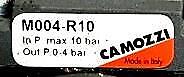Camozzi M004-R10 Pressure Regulator Valve 145PSI Input 0-58PSI Output