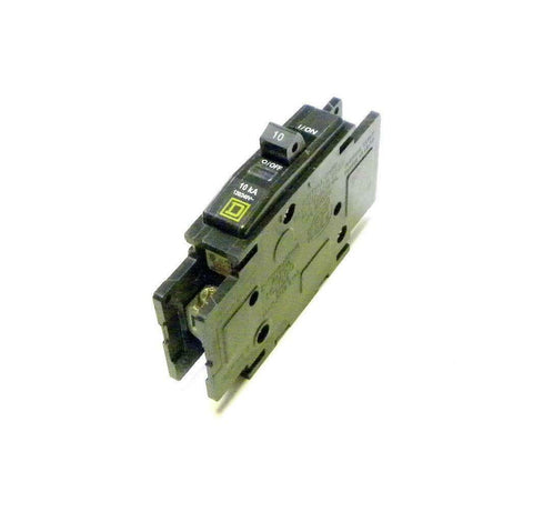 Square  D  QOU110  Circuit Breaker Single Pole 10 Amp 120/240 VAC