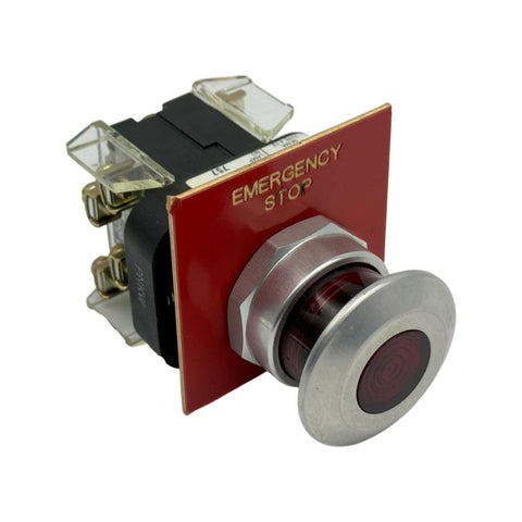 Allen Bradley 800T-FXQ24A1 Illuminated Red Push Button Push Pull Emergency Stop