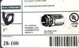 Lot of (3) O-Z/Gedney 28-100 1" Rigid Conduit Set-Screw Connector Malleable Iron