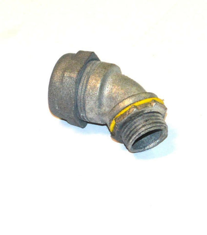 NEW O-Z/GEDNEY 4Q-450 1/2" 45° LIQUIDTIGHT CONNECTOR (10 AVAILABLE)