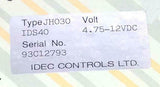New IDEC Controls Datalogic  IDS40  Type JH030  Bar Code Scanner 4.75-12 VDC