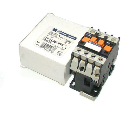NEW TELEMECANIQUE  CA2 DN40G6   CONTROL RELAY 120 VAC Coil 4 N.O. CONTACTS