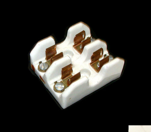 MULTI ELECTRIC 2-POLE PORCELAIN FUSE HOLDER MODEL 2502   388-40