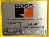 Ross Y1523C3002 L-O-X Energy Isolation Device Manual Lockout Valve (2 Available)