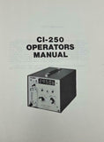 Climet CI-250 Particle Analyzer Operators Manual